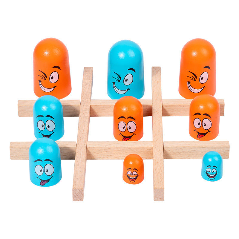 Preschool Nesting Doll Face Changing Chess Puzzle Toy