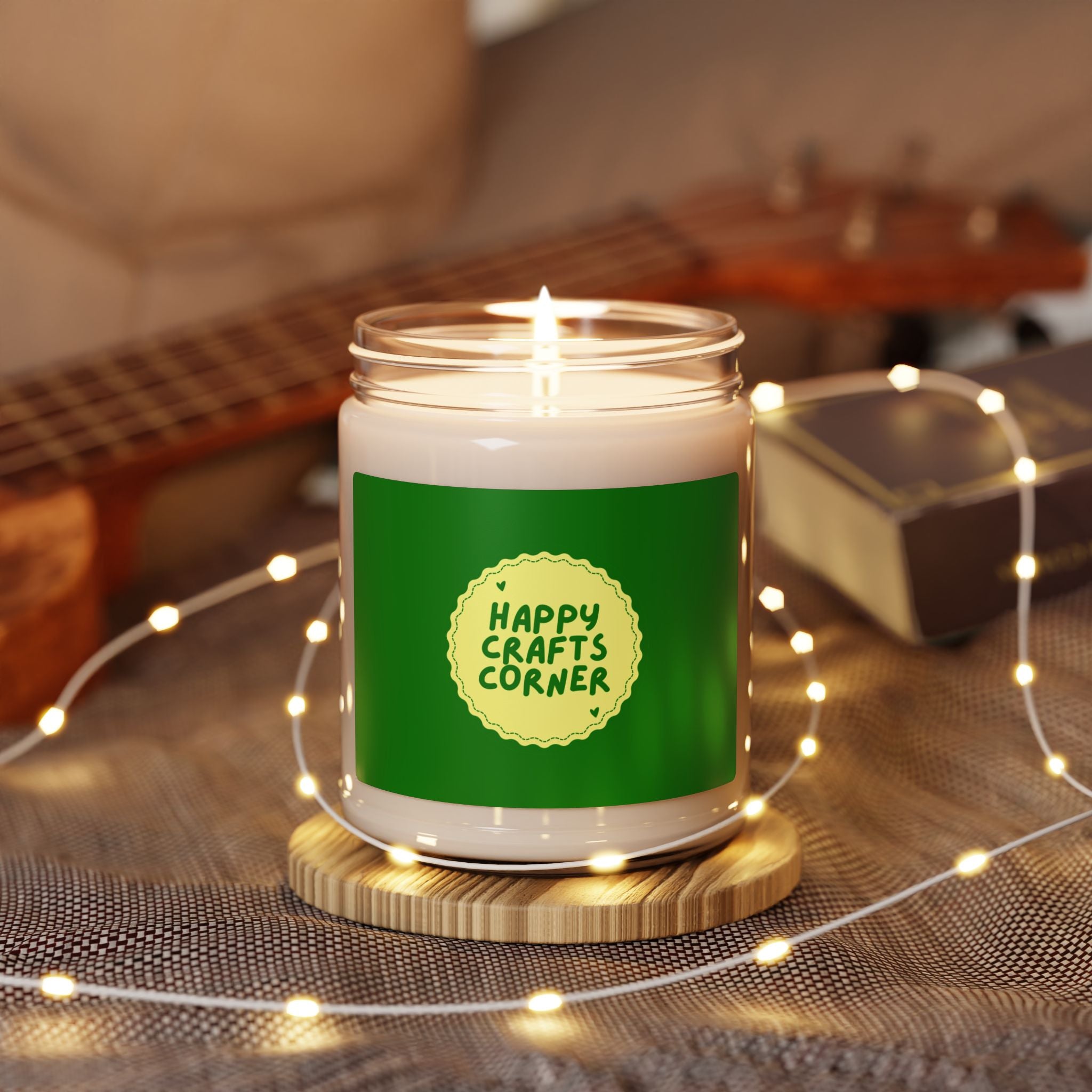 Happy Crafts Corner Scented Soy Candle Home
