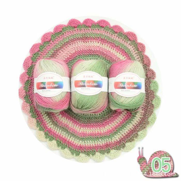 Rainbow Ball of Yarn for Knitting Crafts