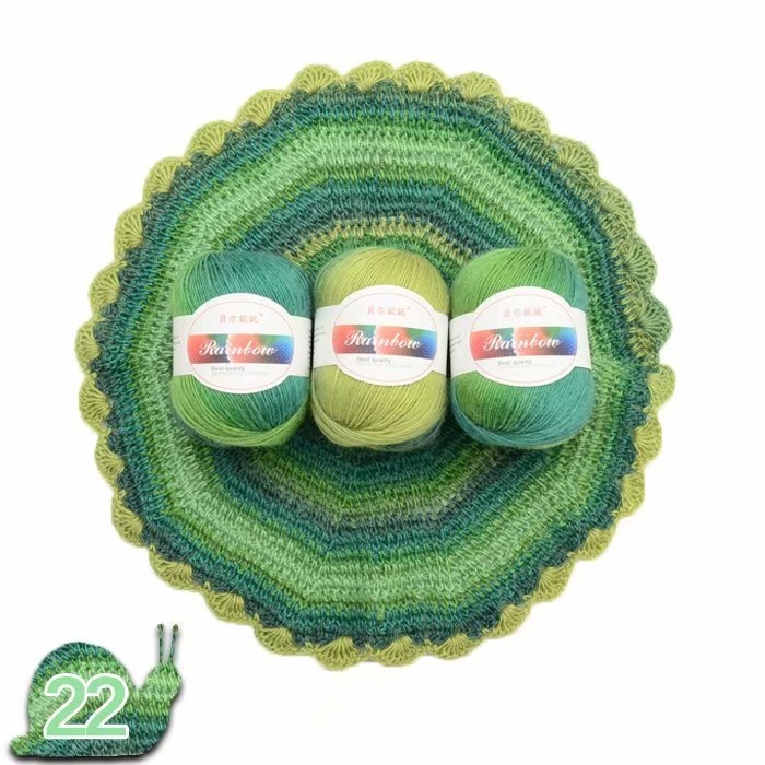 Rainbow Ball of Yarn for Knitting Crafts