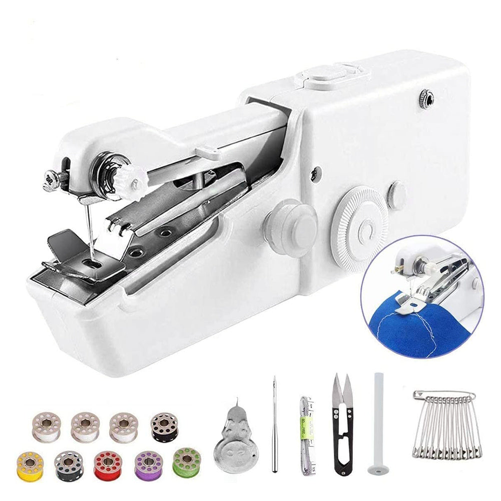Handheld Electric Sewing Machine Set Black Portable