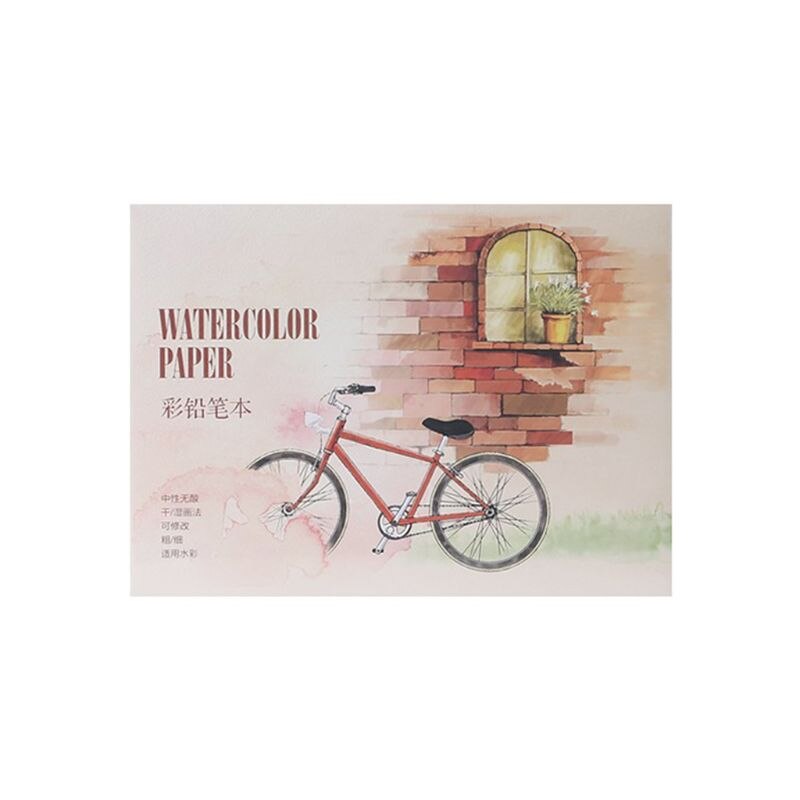 12-Sheet A5 A6 Watercolor Sketchbook Drawing Paper