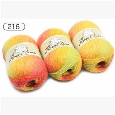 Rainbow Ball of Yarn for Knitting Crafts
