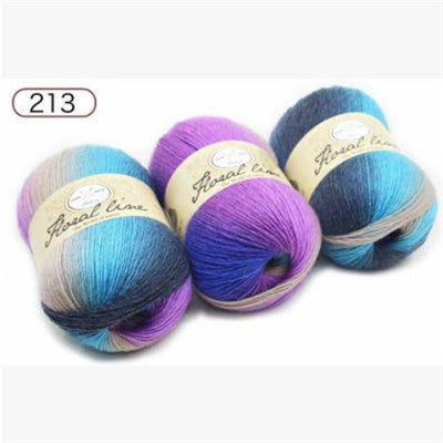 Rainbow Ball of Yarn for Knitting Crafts