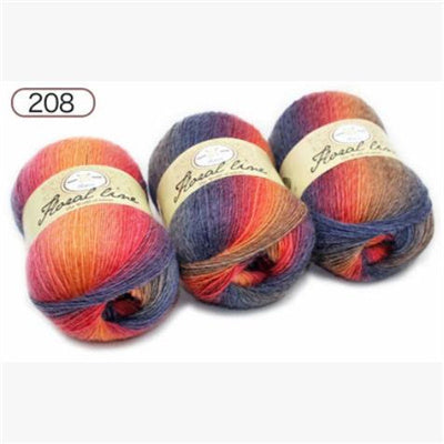 Rainbow Ball of Yarn for Knitting Crafts