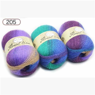 Rainbow Ball of Yarn for Knitting Crafts