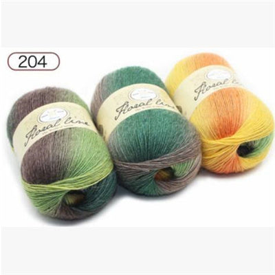 Rainbow Ball of Yarn for Knitting Crafts