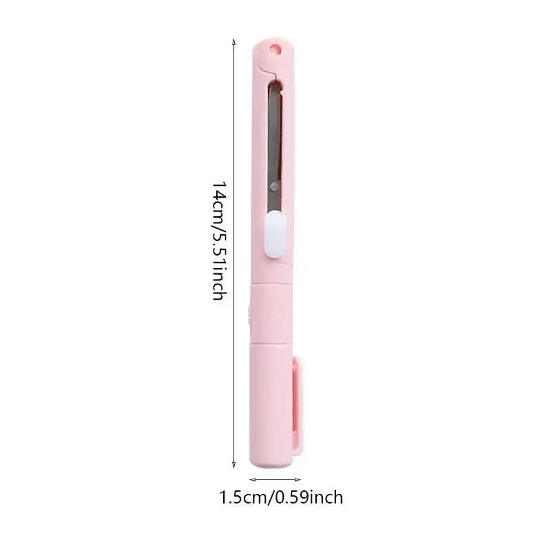 3-Pack 2-in-1 Pen Style Scissors Paper Cutters