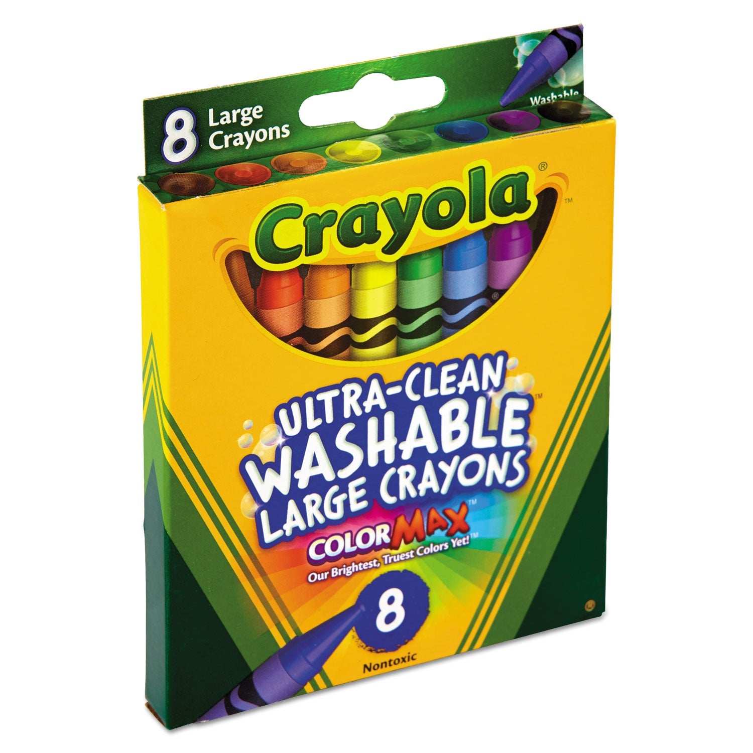 Ultra-Clean Washable Large Crayons 8 Colors