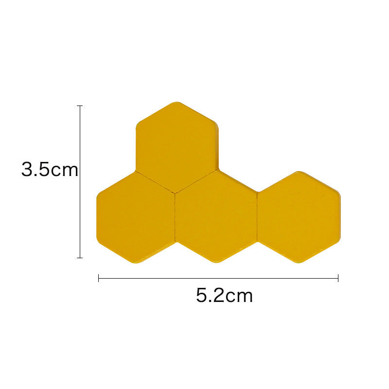 Wooden Honeycomb Puzzle Board Hands-On Learning Toy