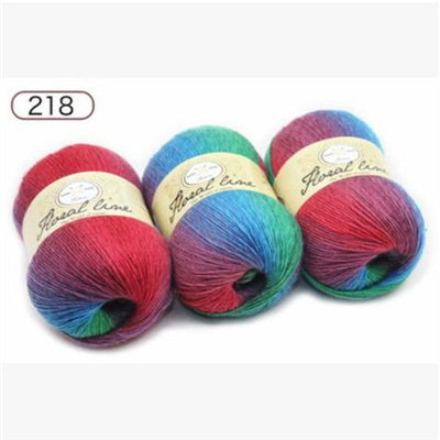 Rainbow Ball of Yarn for Knitting Crafts