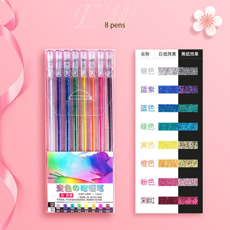 Neon Glitter Gel Pens Fine Tip Art Set