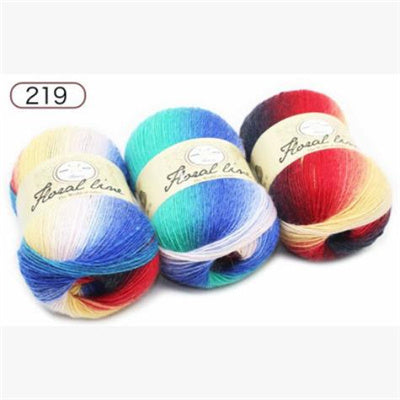 Rainbow Ball of Yarn for Knitting Crafts