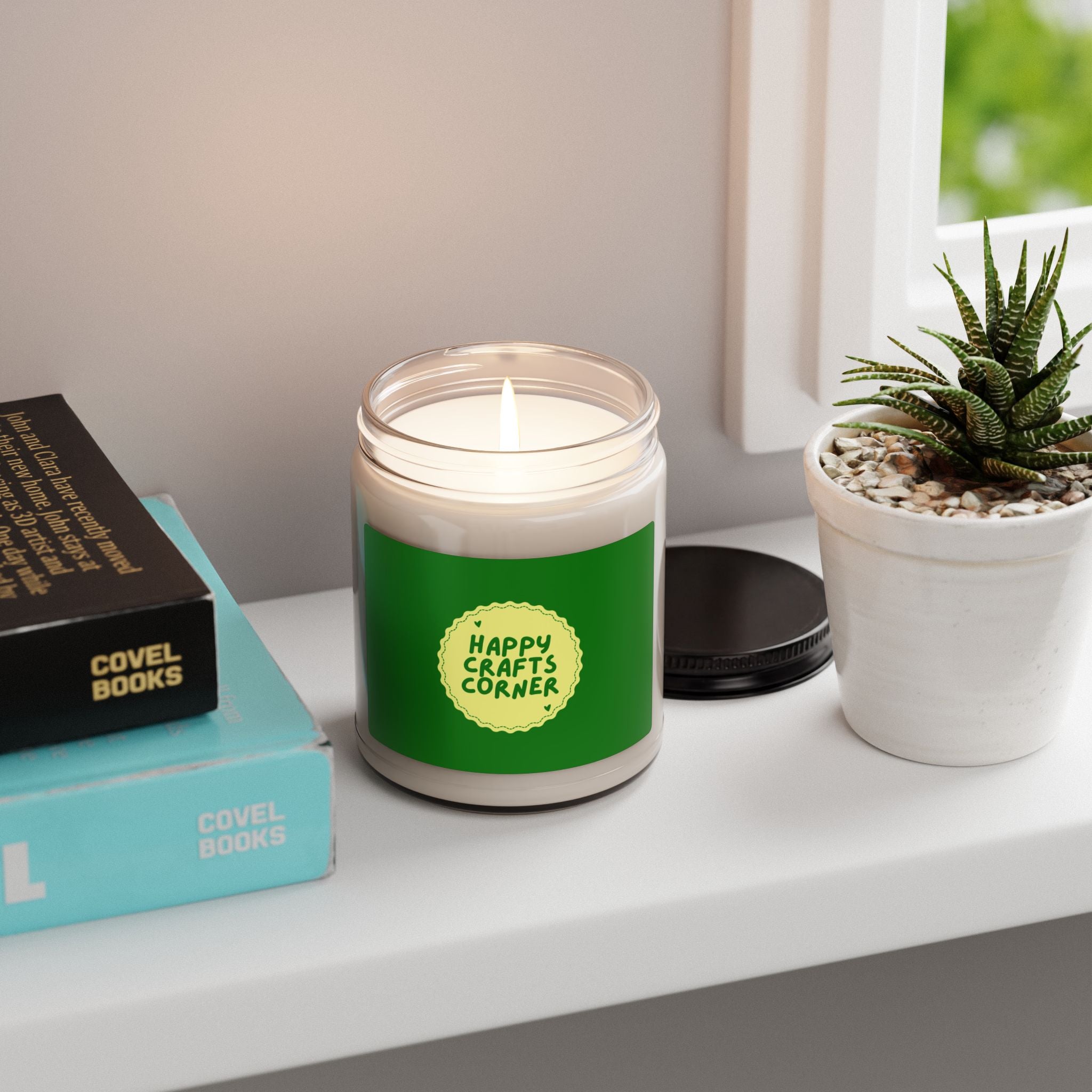 Happy Crafts Corner Scented Soy Candle Home