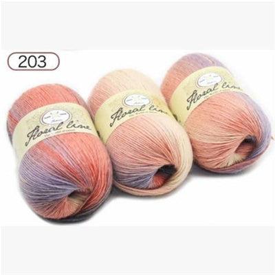 Rainbow Ball of Yarn for Knitting Crafts