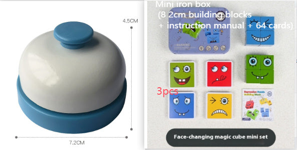 Wooden Magic Cube Face Pattern Matching Puzzle Toy