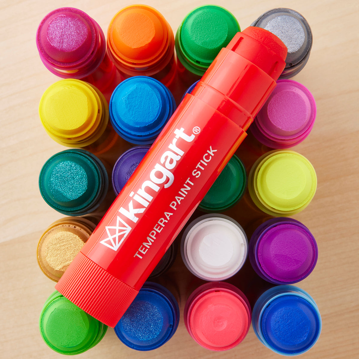 60-Color Tempera Paint Sticks for Creative Art Projects