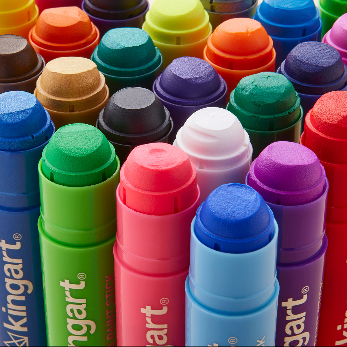60-Color Tempera Paint Sticks for Creative Art Projects