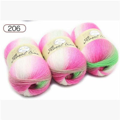 Rainbow Ball of Yarn for Knitting Crafts
