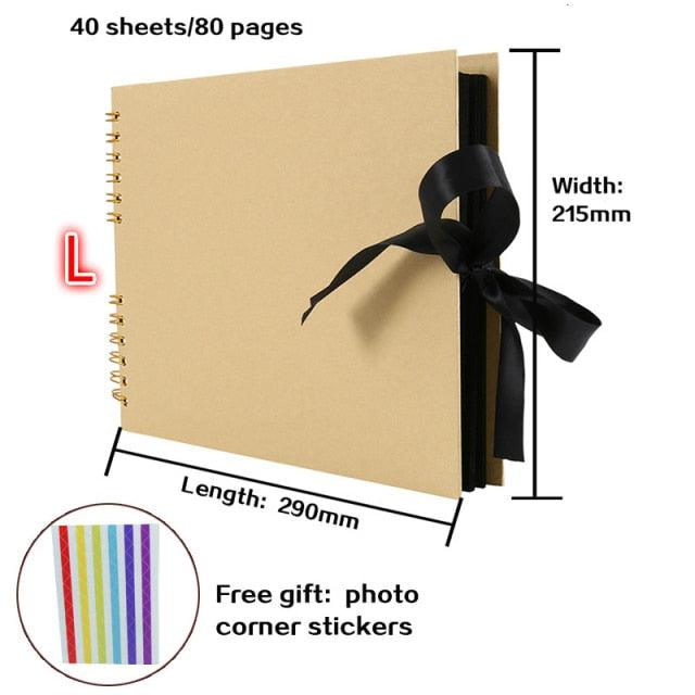 Photo Album Scrapbook 60/80 Pages Memory Craft Album