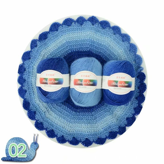 Rainbow Ball of Yarn for Knitting Crafts