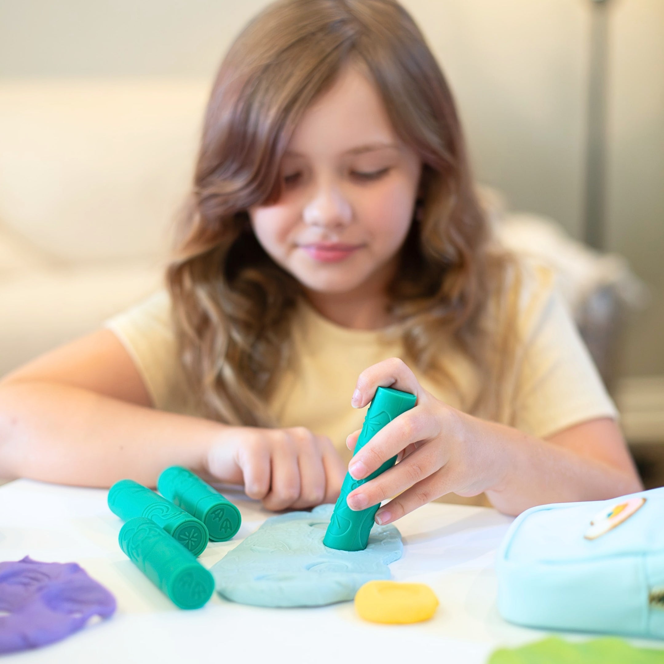 Pond Life Play Dough Rollers Set of 6