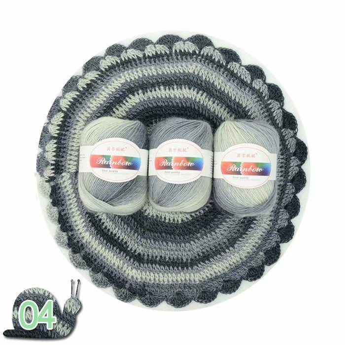 Rainbow Ball of Yarn for Knitting Crafts