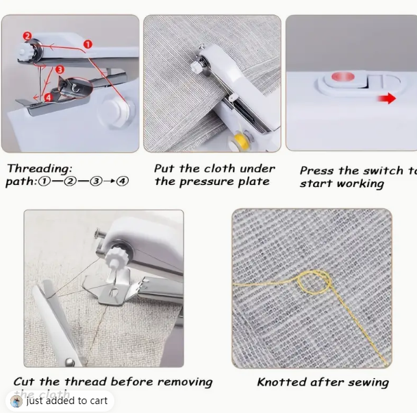 Portable Handheld Sewing Machine Quick Stitching Tool