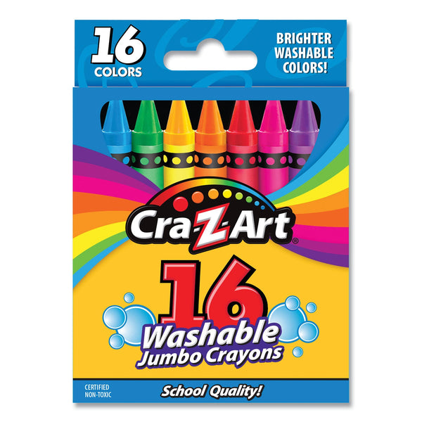 Cra-Z-Art Washable Jumbo Crayons 16 Assorted Colors