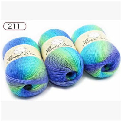 Rainbow Ball of Yarn for Knitting Crafts