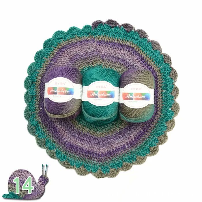 Rainbow Ball of Yarn for Knitting Crafts