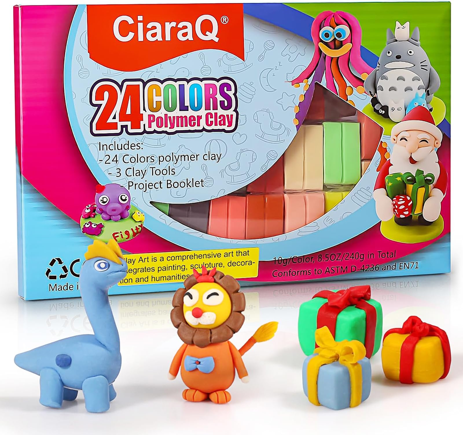 Polymer Clay Kit 24 Colors Modeling Set