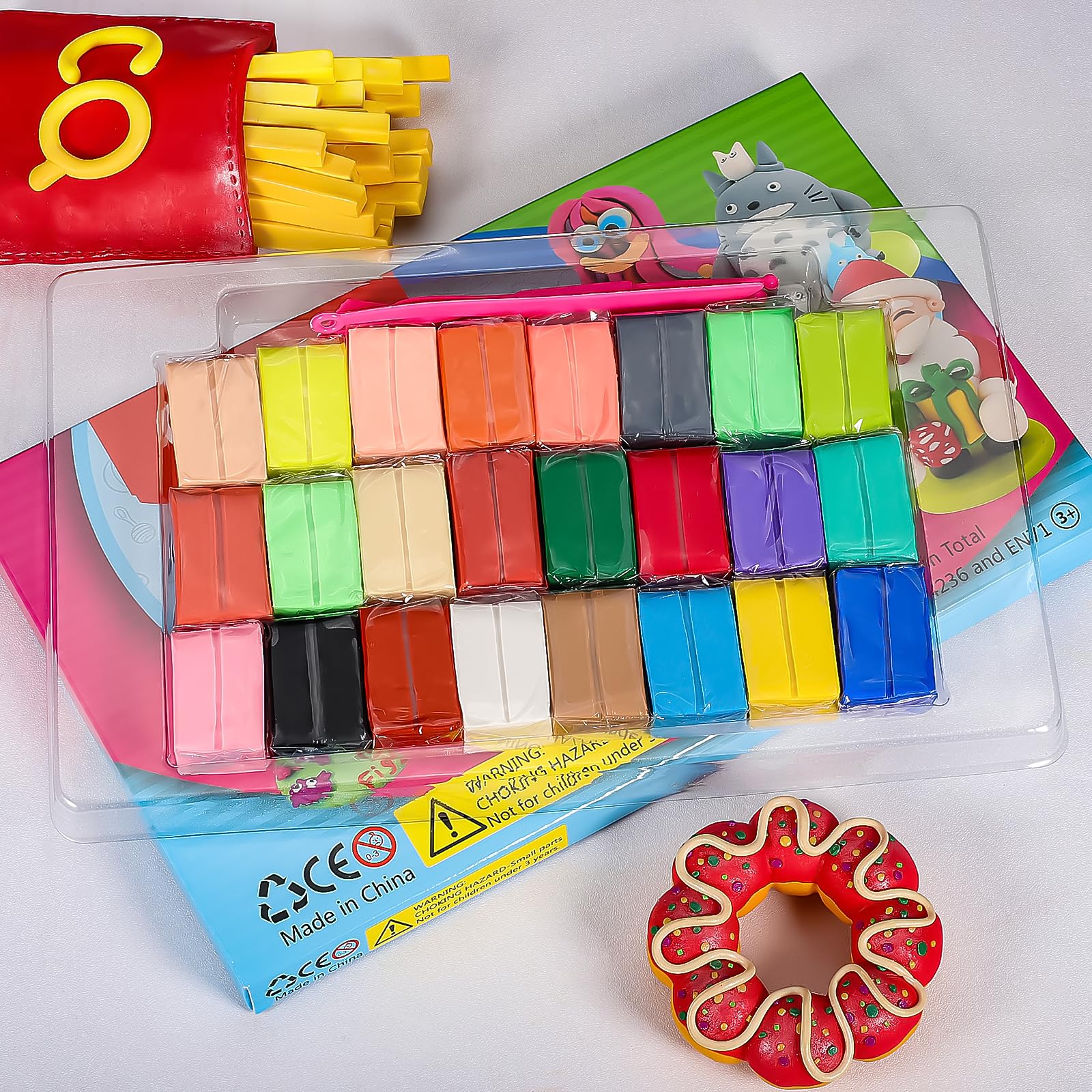 Polymer Clay Kit 24 Colors Modeling Set