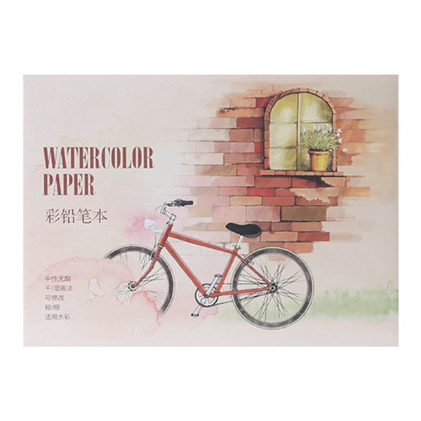 12-Sheet A5 A6 Watercolor Sketchbook Drawing Paper