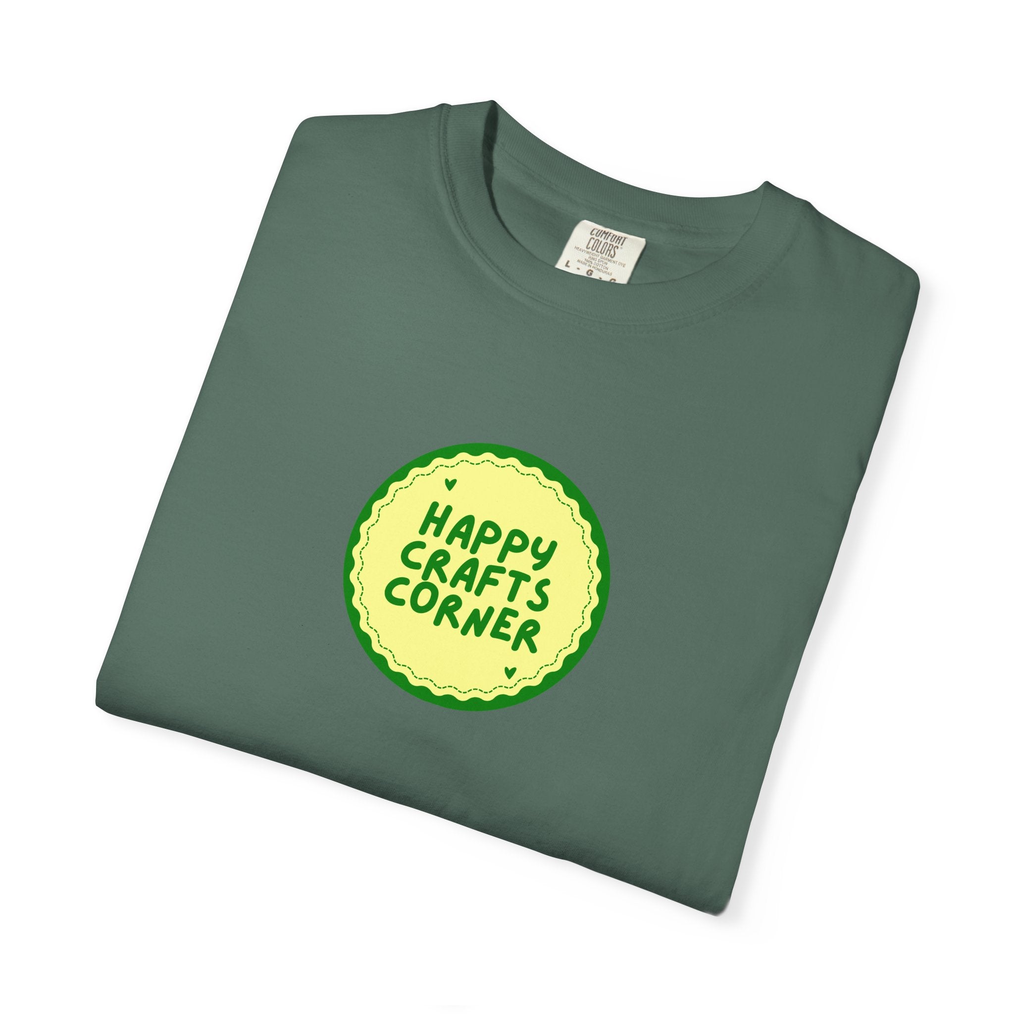 Happy Crafts Corner Casual Graphic T-Shirt Apparel