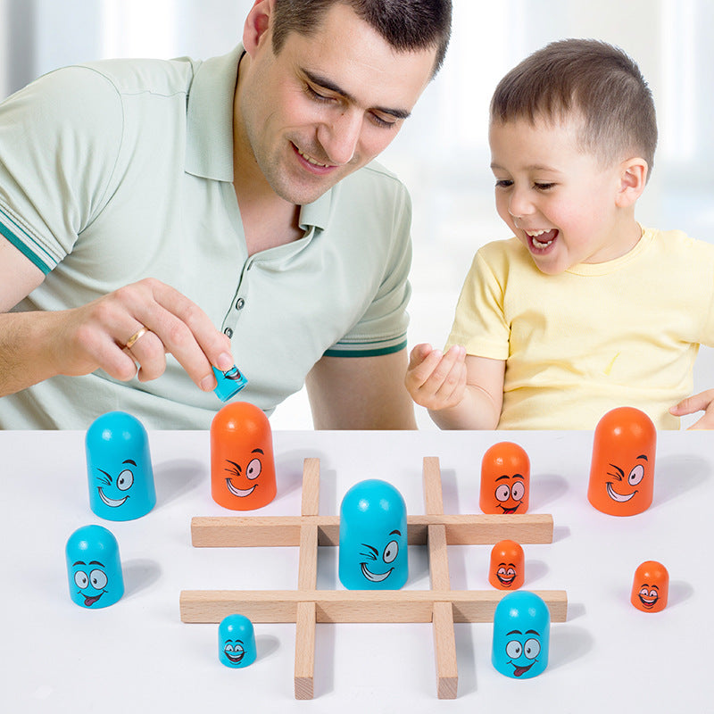 Preschool Nesting Doll Face Changing Chess Puzzle Toy