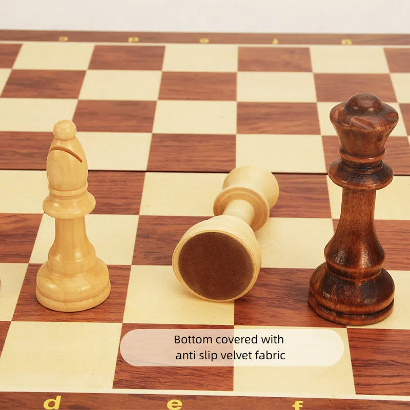Magnetic Wooden Folding Chess Board Game Set