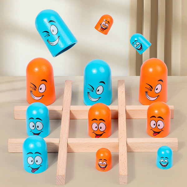 Preschool Nesting Doll Face Changing Chess Puzzle Toy