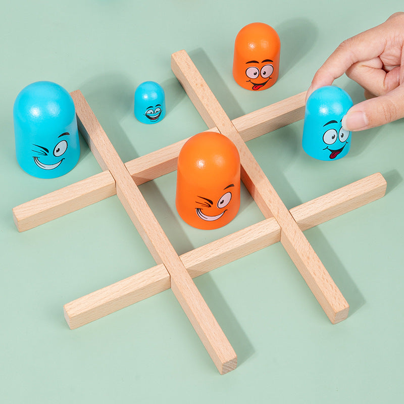 Preschool Nesting Doll Face Changing Chess Puzzle Toy