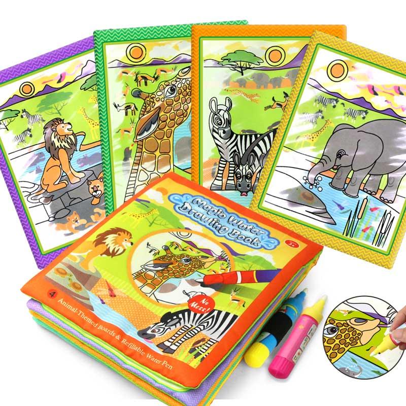 Magic Water Drawing Book with Reusable Doodle Board
