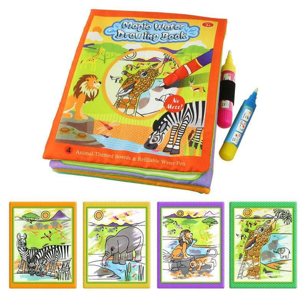 Magic Water Drawing Book with Reusable Doodle Board