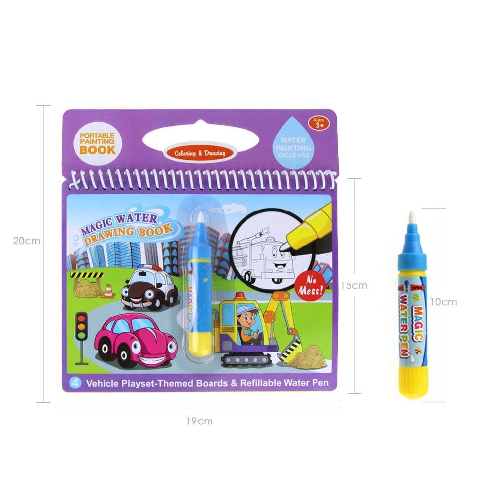 Magic Water Drawing Book with Reusable Doodle Board
