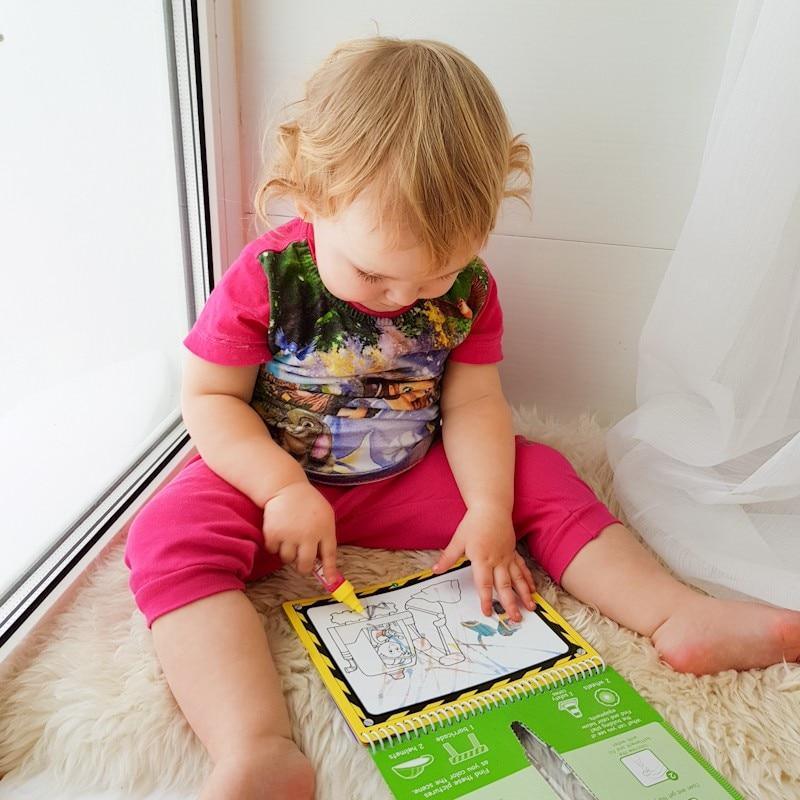 Magic Water Drawing Book with Reusable Doodle Board