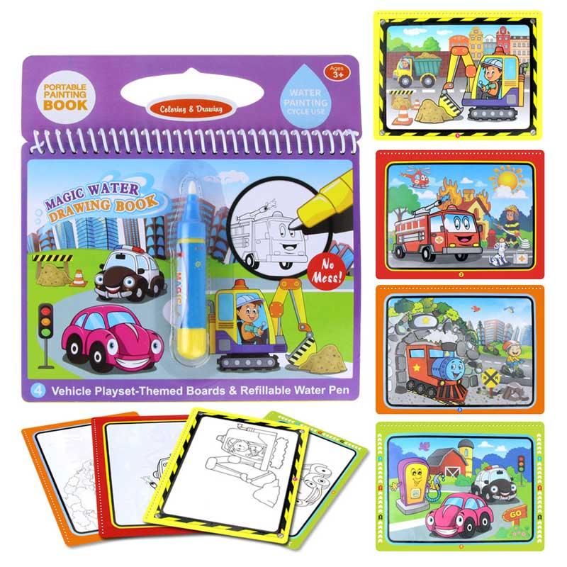 Magic Water Drawing Book with Reusable Doodle Board