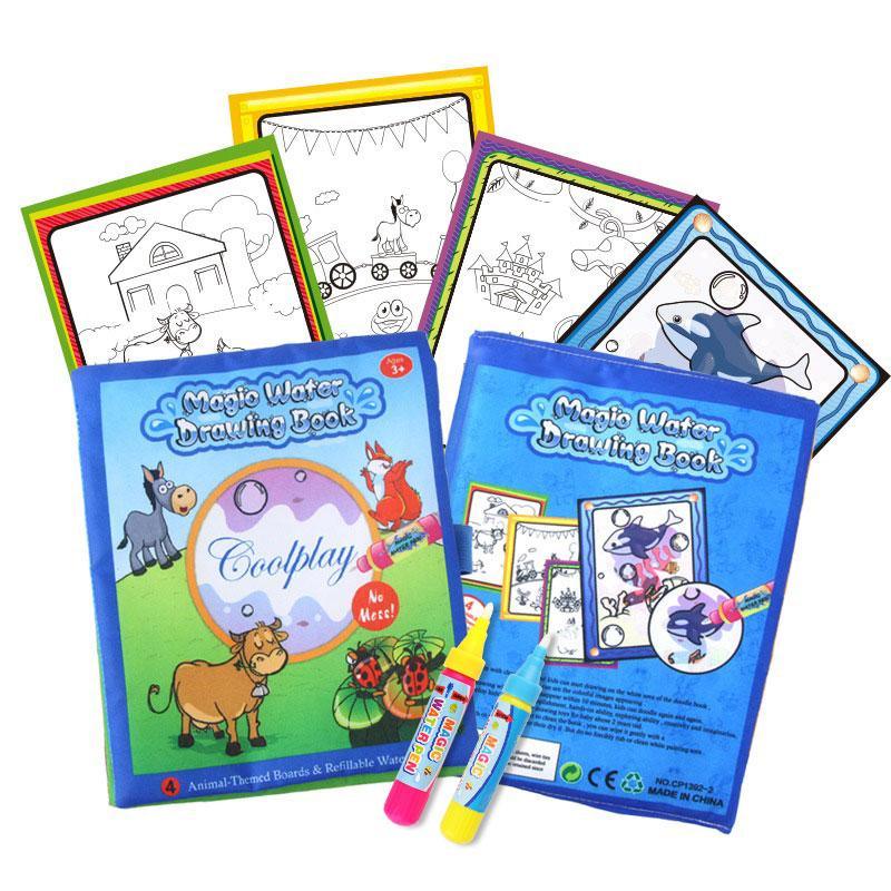 Magic Water Drawing Book with Reusable Doodle Board