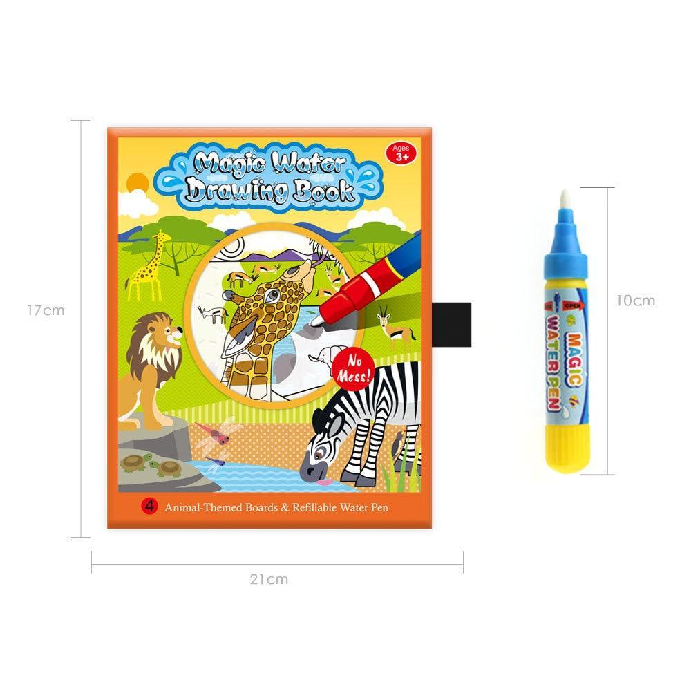 Magic Water Drawing Book with Reusable Doodle Board
