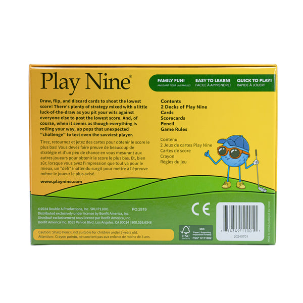 Play Nine Golf Card Game for Family Fun