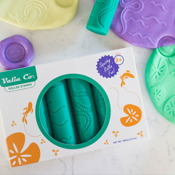 Pond Life Play Dough Rollers Set of 6