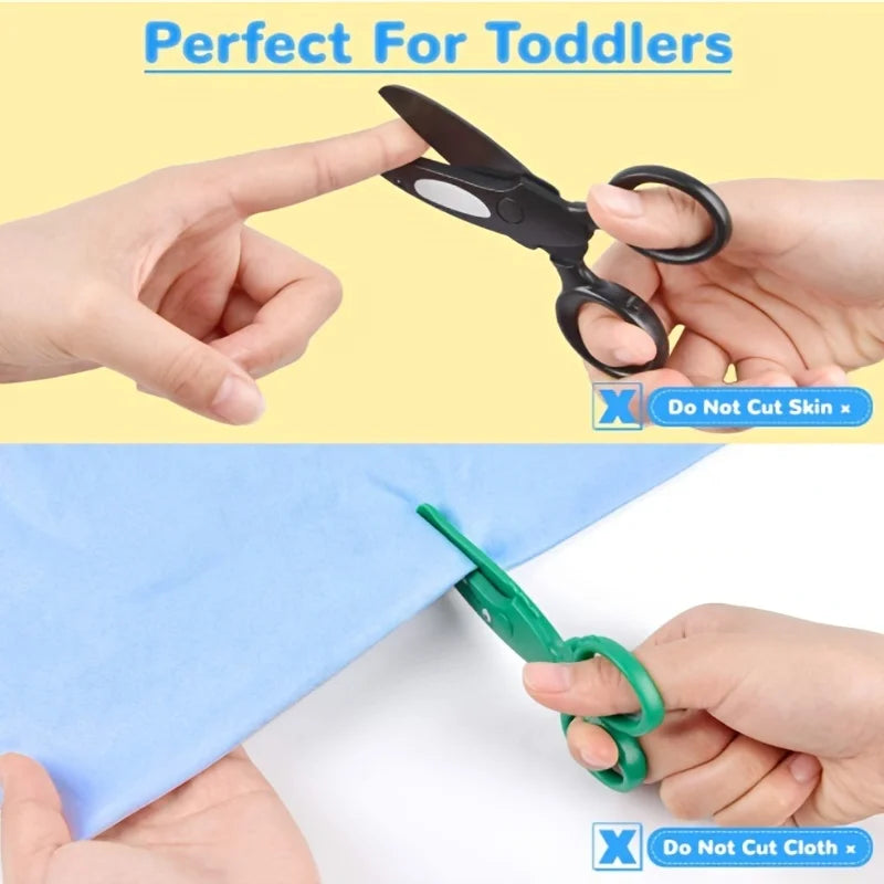 Preschool Training Scissors Child-Safe Craft Scissors for Kids