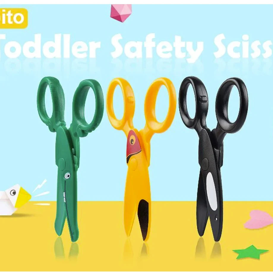 Preschool Training Scissors Child-Safe Craft Scissors for Kids